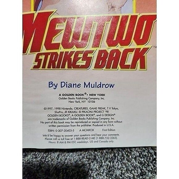 Vintage Pokémon Mewtwo Strikes Back by Diane Muldrow - Picture 7 of 7